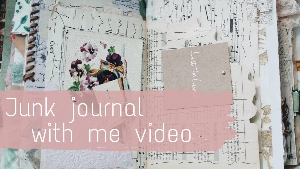 Junk Journal with me 08 | Mixing vintage and real life ephemera