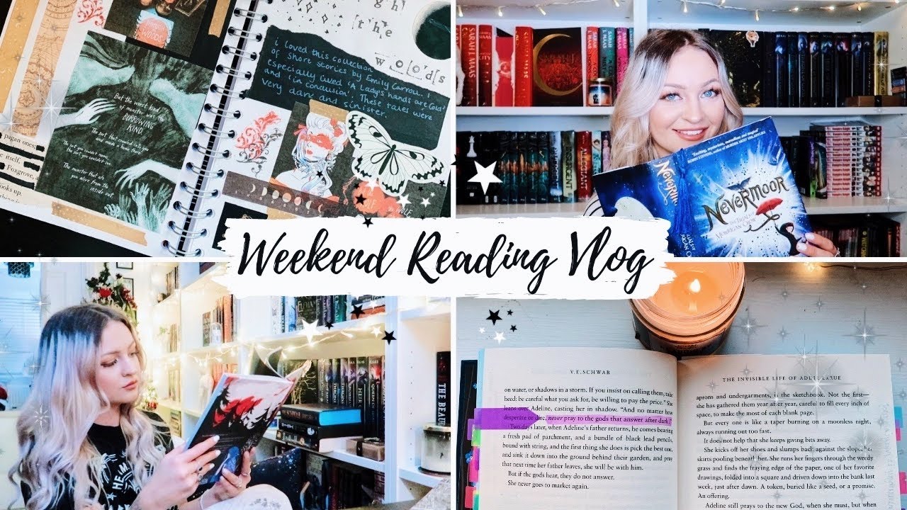 COZY WEEKEND READING VLOG!💫 Reading 4 Books, Christmas Baking, Journaling & More!