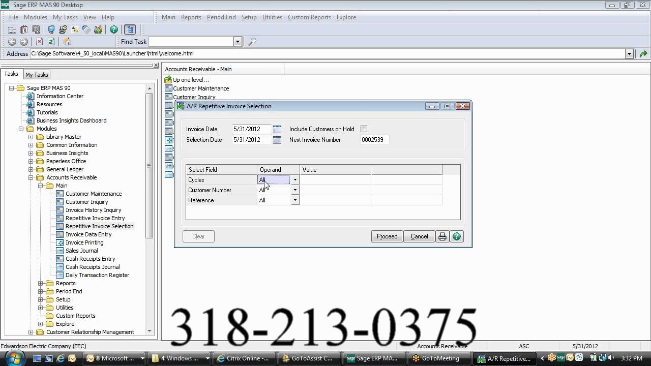 Sage 100 ERP Repetitive Invoice Entry How to Set-up and Use