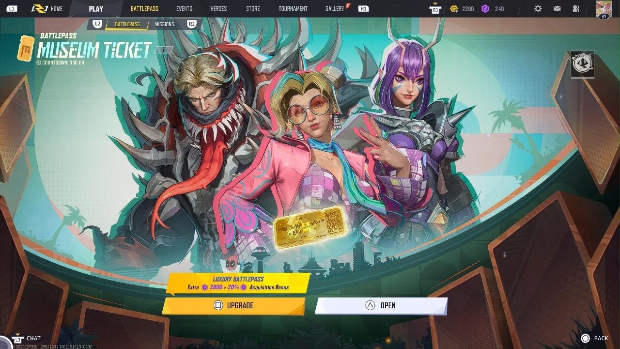 Marvel Rivals Season 6 Battlepass Museum Ticket - All Contents Acquired