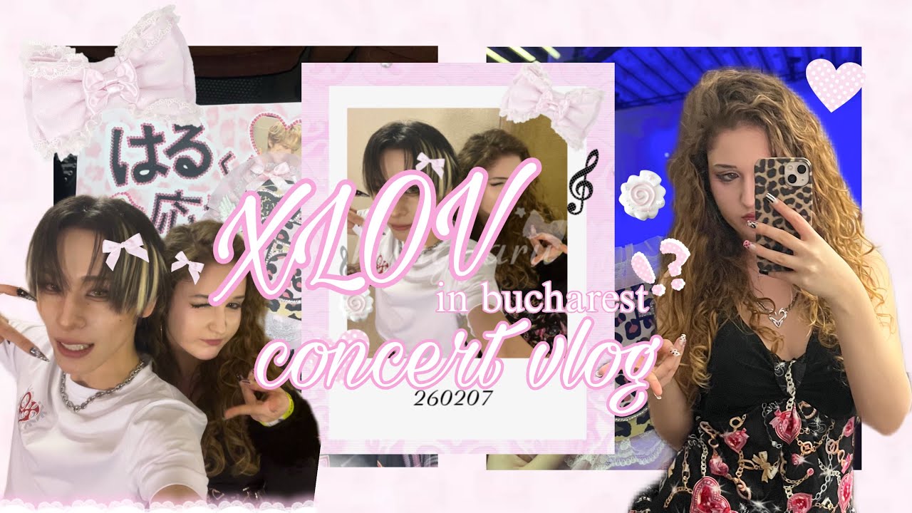 XLOV in bucharest concert vlog! ♪ shopping, concert goods, selfshot with haru, storytime!