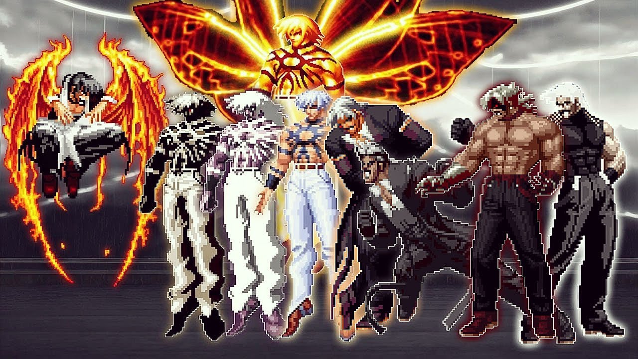 [KOF Mugen] Final Orochi Iori LV 3 Vs Bosses Team