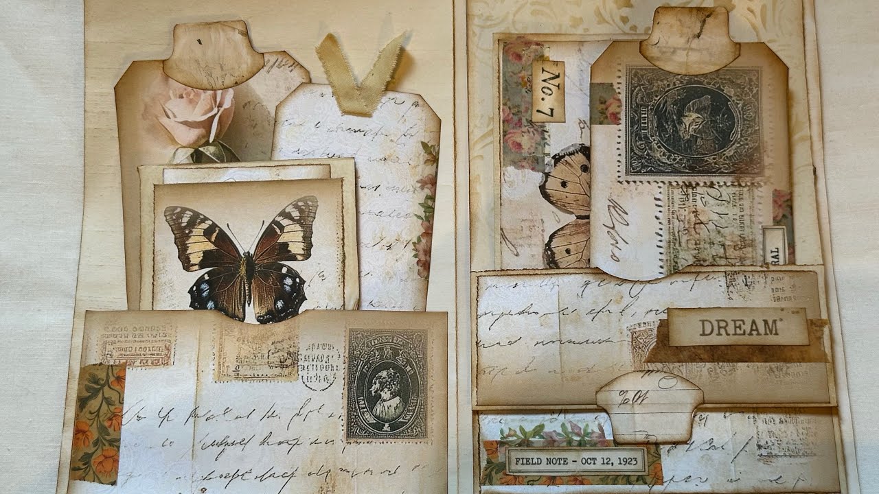 Lets make - Double page spread using 3 Freebie pages in my shop.