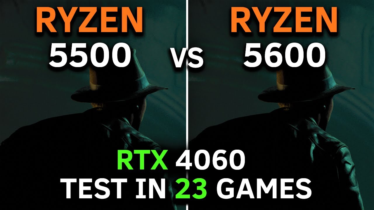 Ryzen 5 5500 vs Ryzen 5 5600 | RTX 4060 8GB | Test in 1080p | Big Difference? | 2025