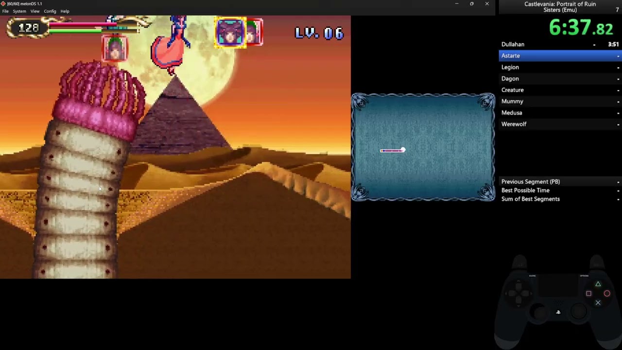 Castlevania: Portrait of Ruin Sisters Mode(Emu) in 26:24