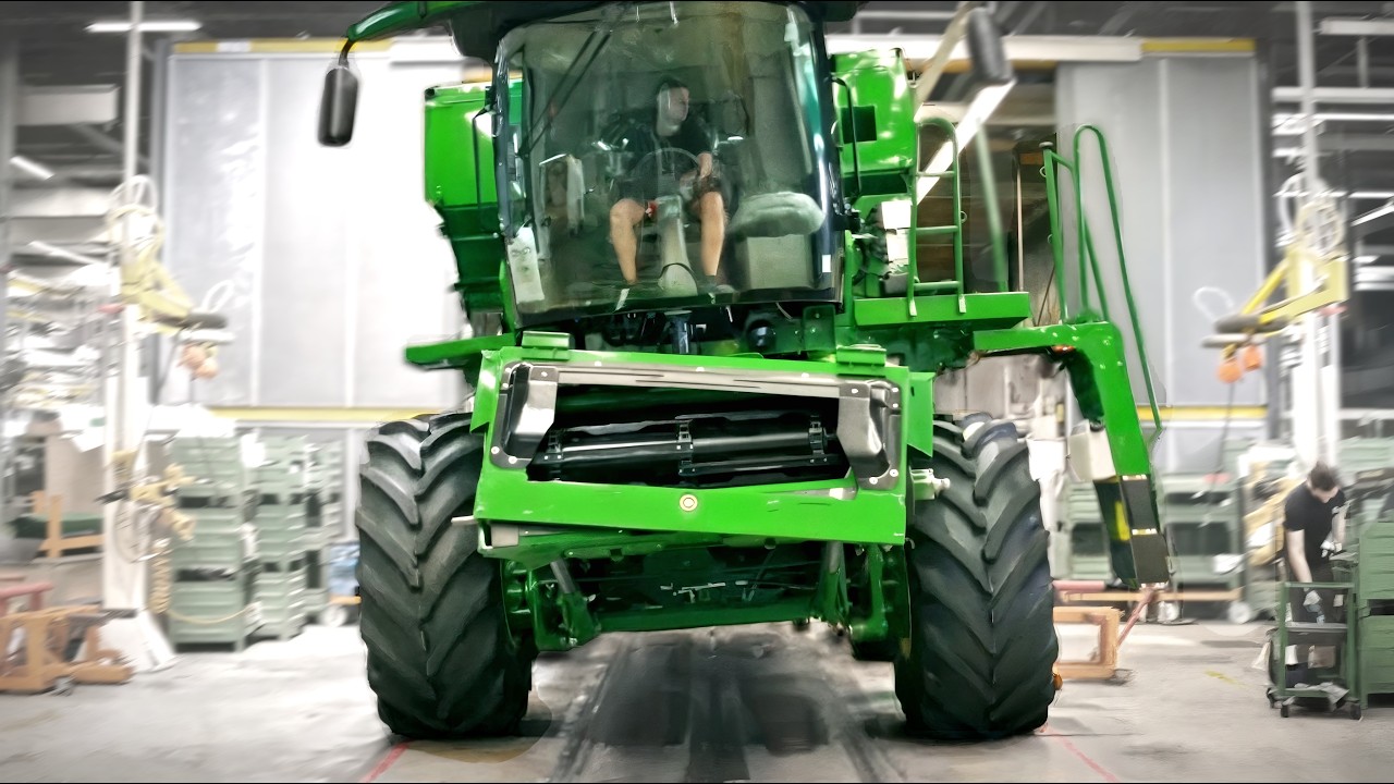 Inside Secret US John Deere Factory Producing Combine Harvesters & CLAAS Tractors - How it's made