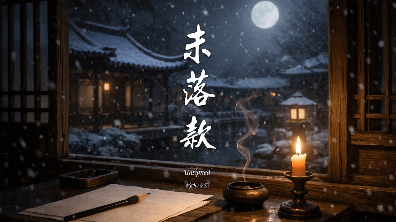 未落款 (Unsigned)『欲語還休的惆悵 一紙相思微涼』【動態歌詞 Lyrics Video】