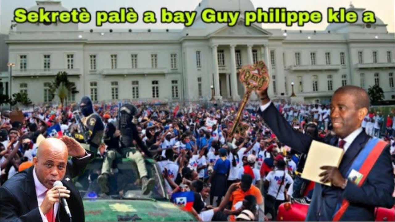 13 mars Sekretè palè Nasyonal remèt prezidan guy Phillipe kle palè a pèpla ak BSAP fe Enstalasyon an
