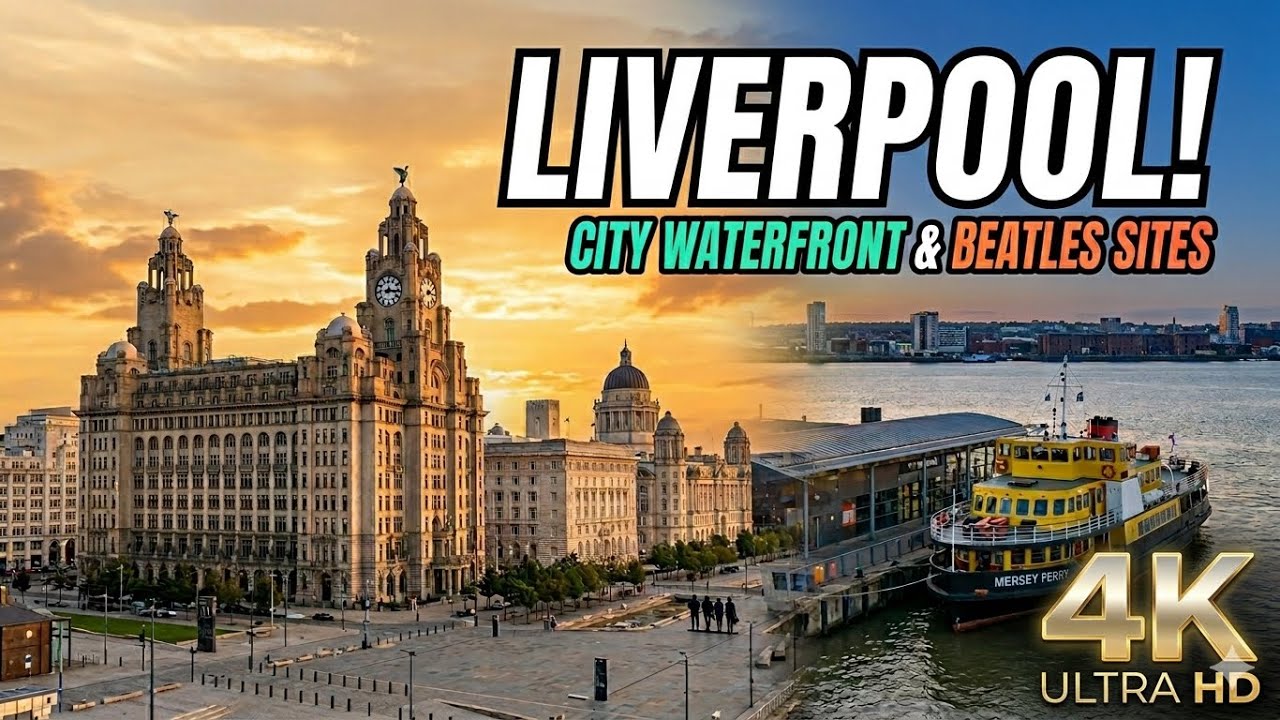 Liverpool City Centre Walk 4K 🚶‍♂️ | England Travel