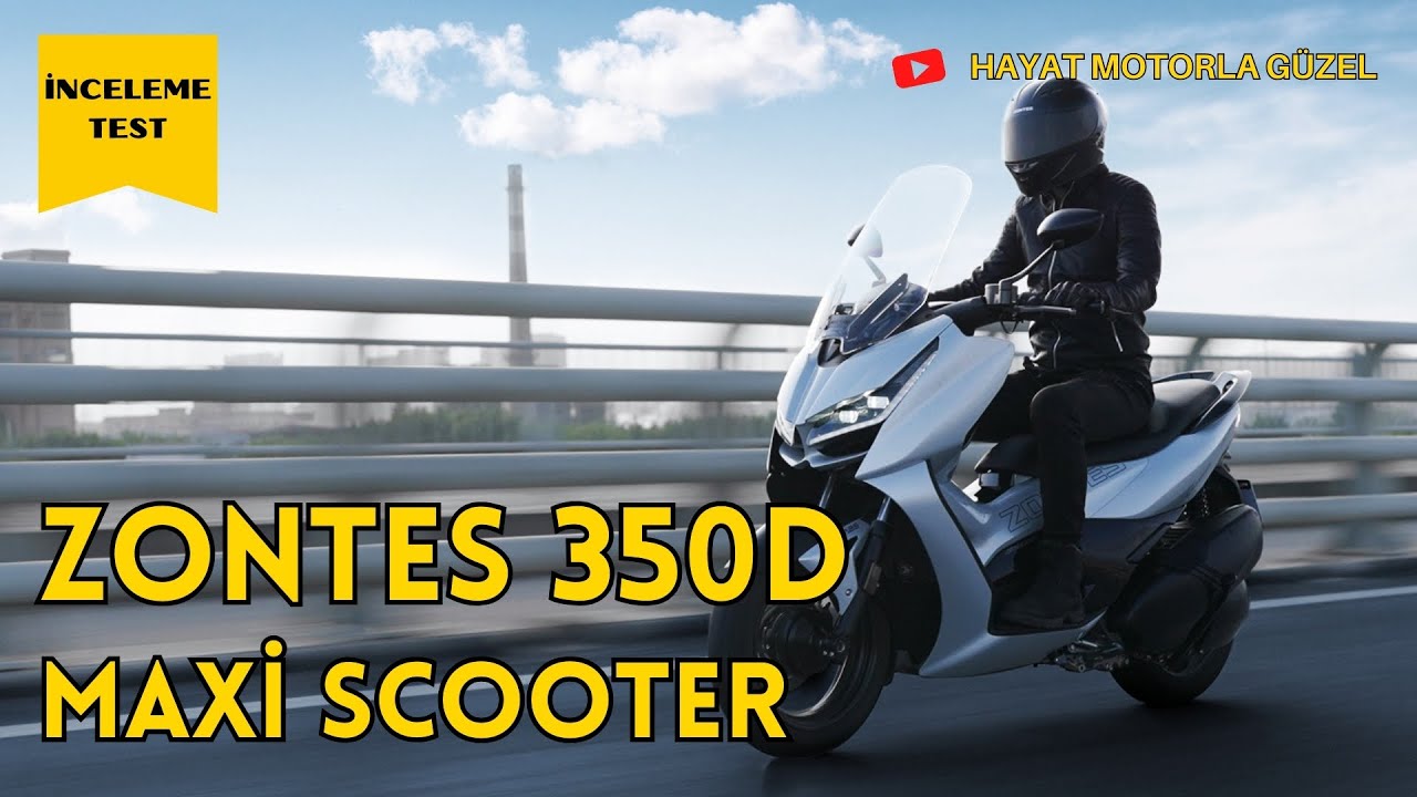 Zontes 350D Maxi Scooter İnceleme | Güçlü ve Heybetli | Hayat Motorla Güzel