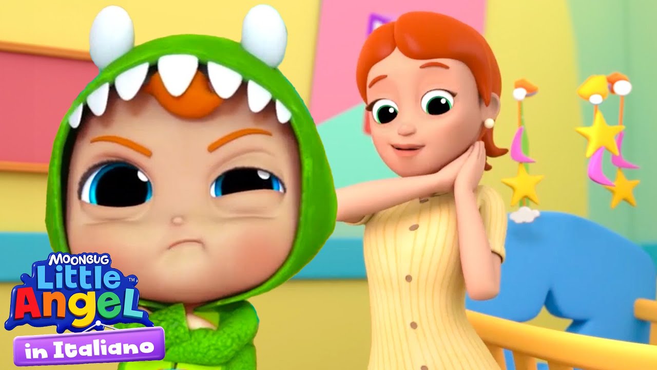 Gianni Il Piccino Fa La Ninna Nanna | Little Angel Italiano | Cartoni Animati con Gianni Piccino