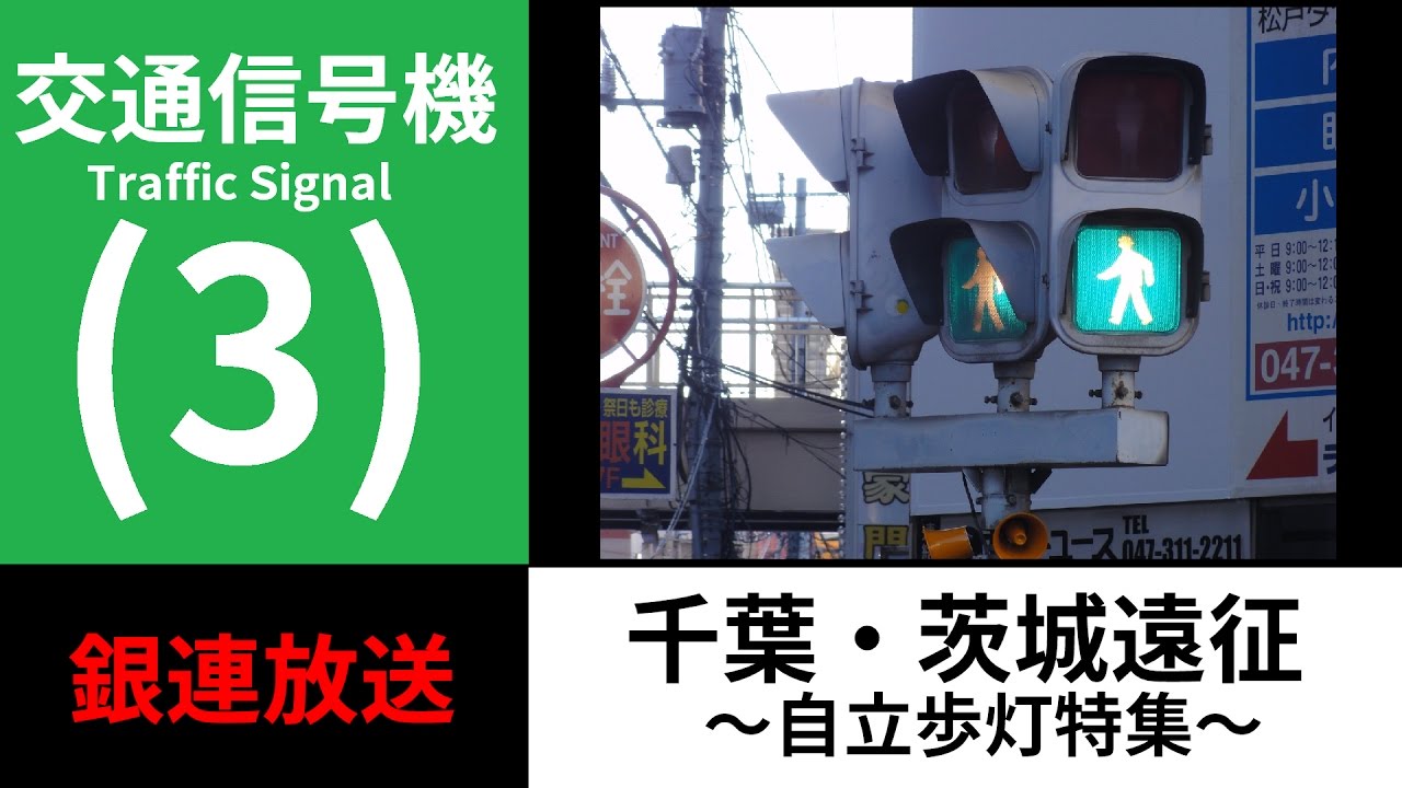 【交通信号機(3)】千葉・茨城の自立歩灯