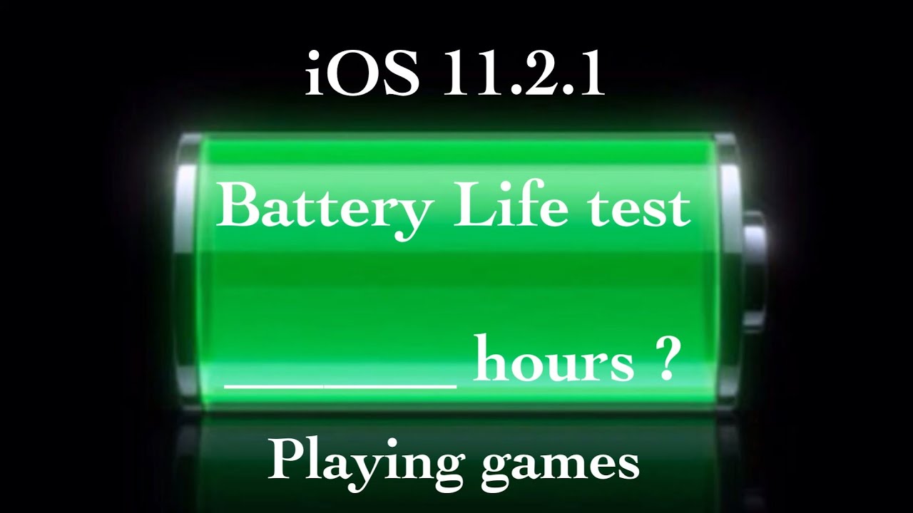 iPhone 5s -  iOS 11.2.1 battery life test playing games (the results is shocking me 😱)