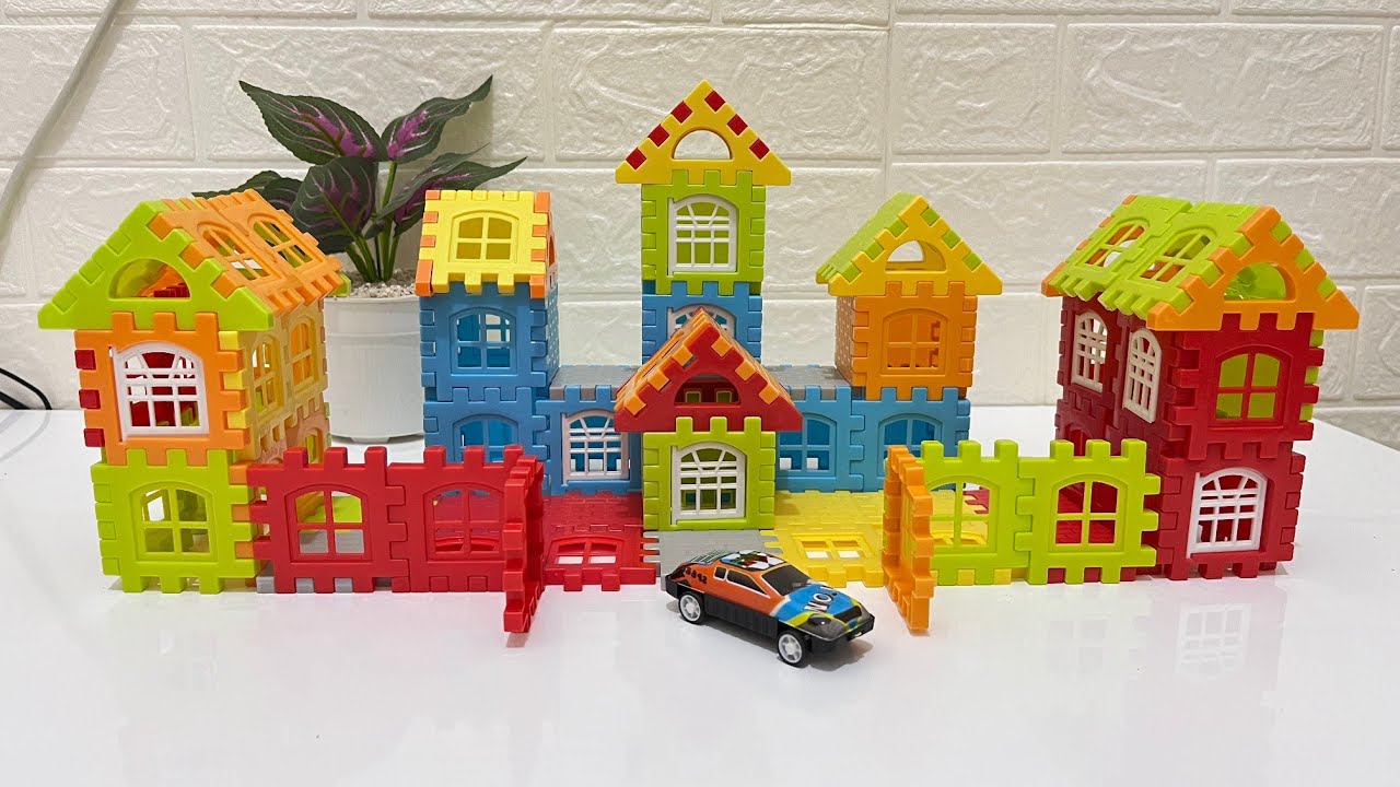 Make A Beautiful Home 🏡 Using House Building Blocks Toys With Easy Step - Diy Satisfying ASMR