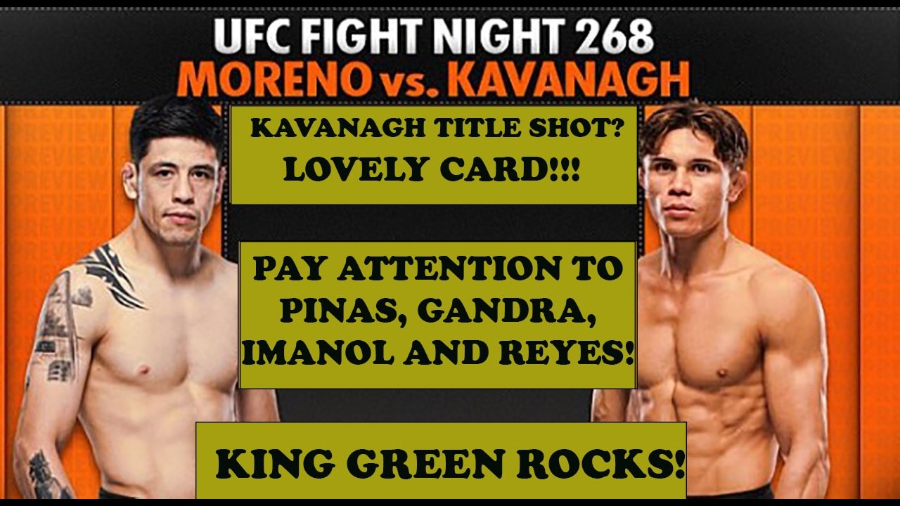 UFC MEXICO: MORENO VS. KAVANAGH - FULL FIGHT CARD ANALYSIS + RECAP