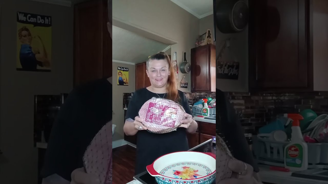 I made a spiral ham that I got on sale for $15 and some mashed potatoes | Sylviajones 