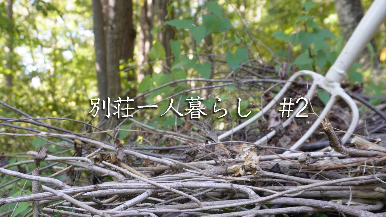 【別荘一人暮らし】いつも楽しくいられるひみつ【DIY】ウッドチップをつくろう
