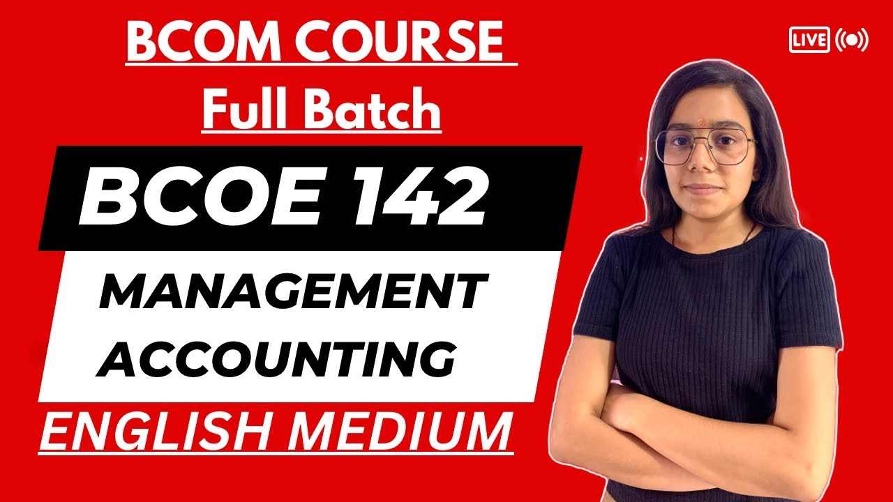 BCOE 142 | Management Accounting | Important question | IGNOU WALAY | BCOM COURSE