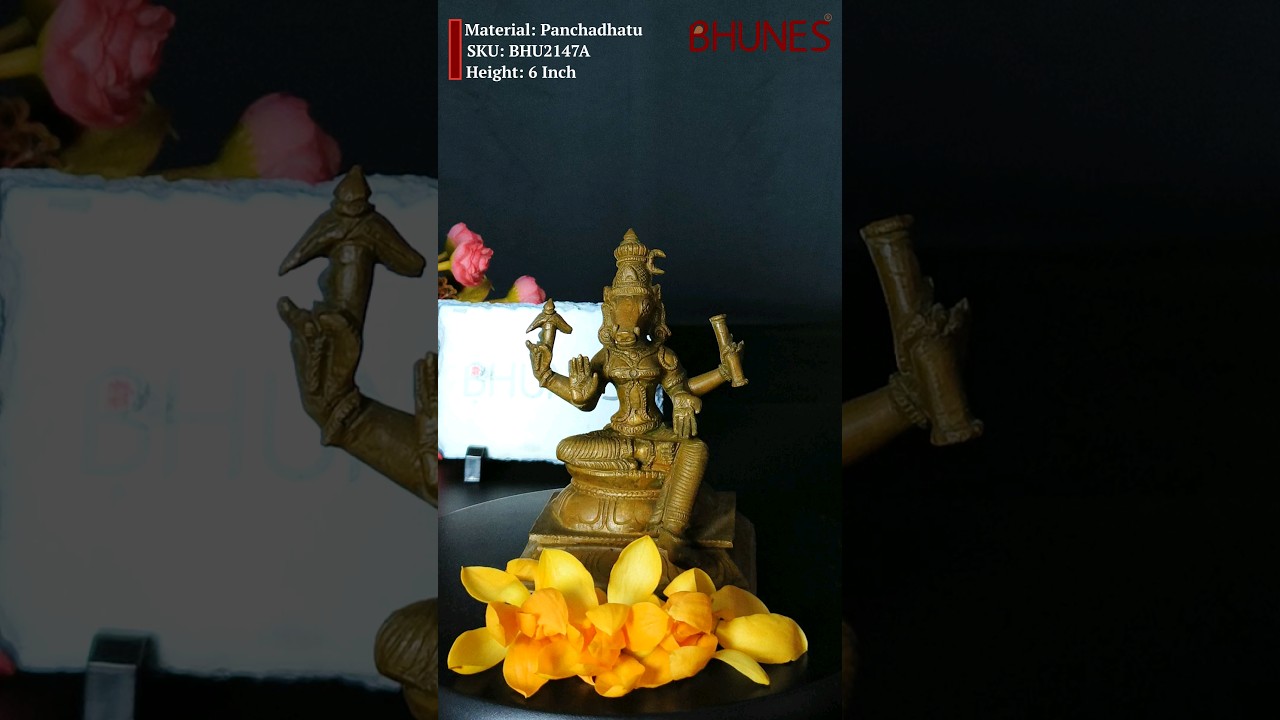 Bhunes Bronze Varahi Statue Varahi Amman Idol Vilakku Barahi Murthi Panchadatu, 6 Inch BHU2147A