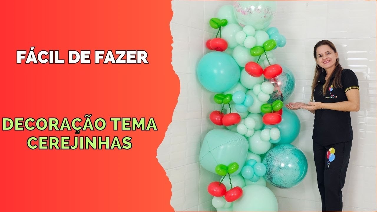 DECORAÇÃO CEREJINHAS FÁCIL DE FAZER