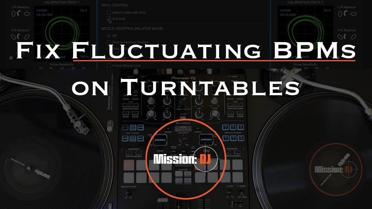 How To Fix Fluctuating BPMs On Turntables.