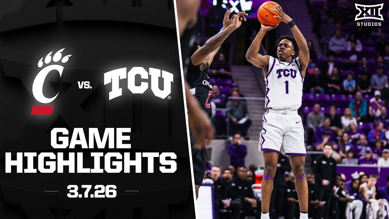 Cincinnati vs. TCU Game Highlights | 2025-26 Big 12 Men&rsquo;s Basketball