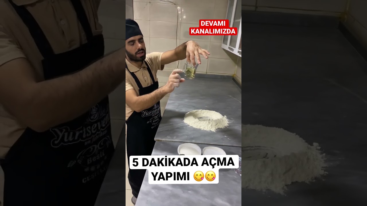 5 DAKİKADA A&Ccedil;MA TARİFİ #a&ccedil;matarifi #poğa&ccedil;atarifi