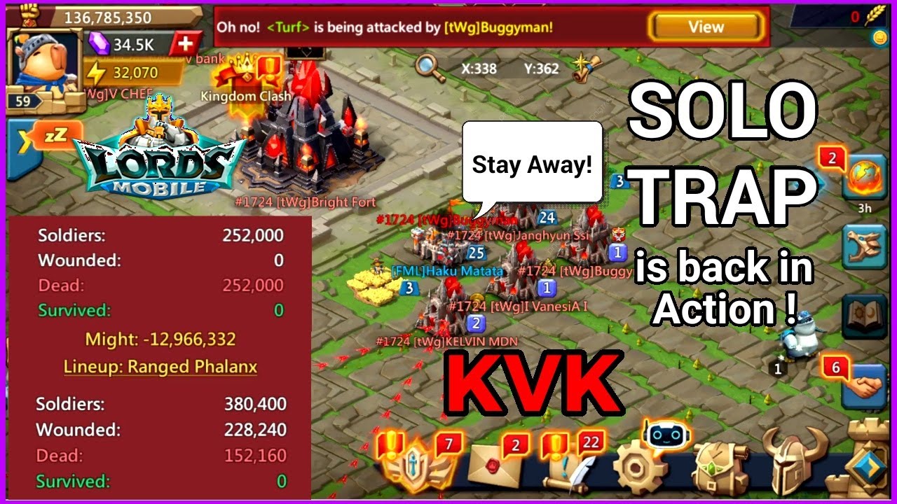 SOLO TRAP is Back in Action ! KVK Lords Mobile #lordsmobile