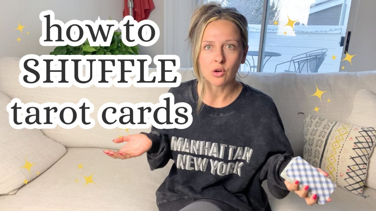 How to SHUFFLE TAROT CARDS? Step-by-step easy breakdown for beginners #oraclecards