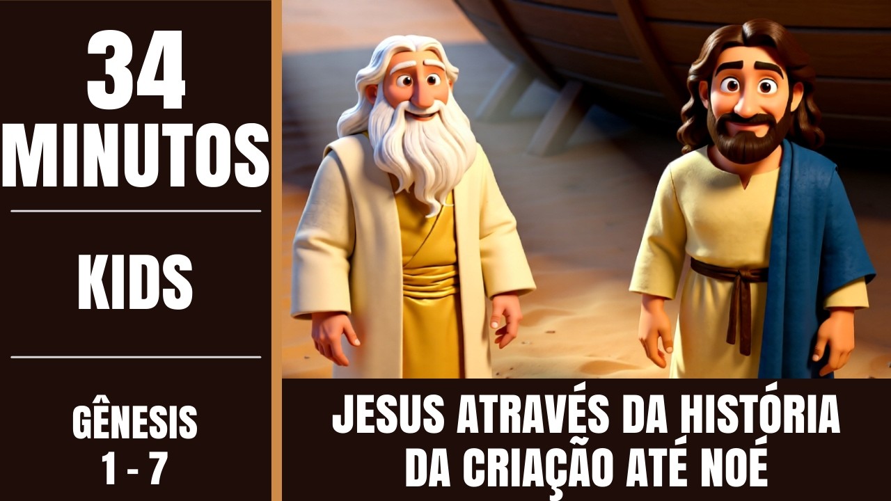 (34 MINUTOS) Jesus Através da Históriada Criação até Noé (Gênesis 1-7)