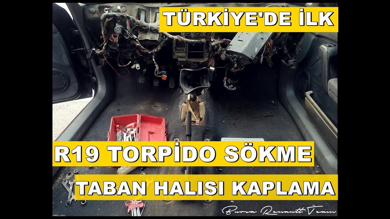 TÜRKİYE'DE İLK | R19 TORPİDO SÖKME - TABAN HALISI KAPLAMA
