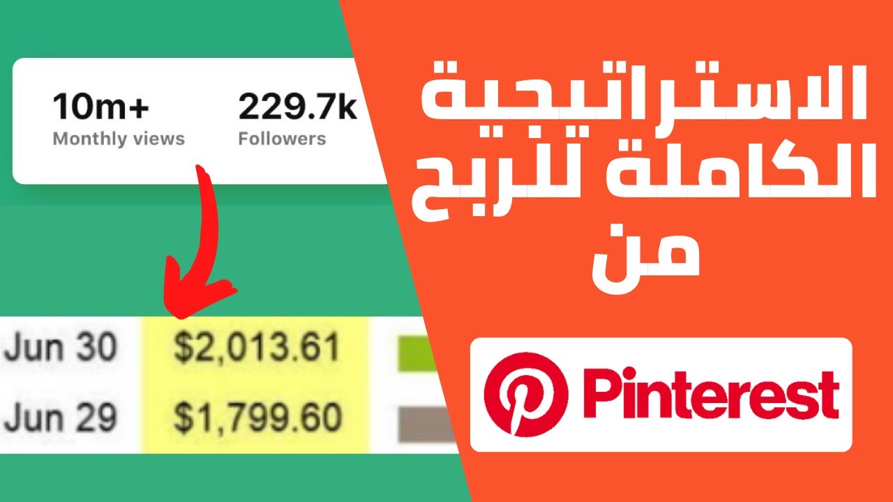 الاستراتيجية الكاملة للربح من التسويق بالعمولة باستعمال ترافيك pinterest