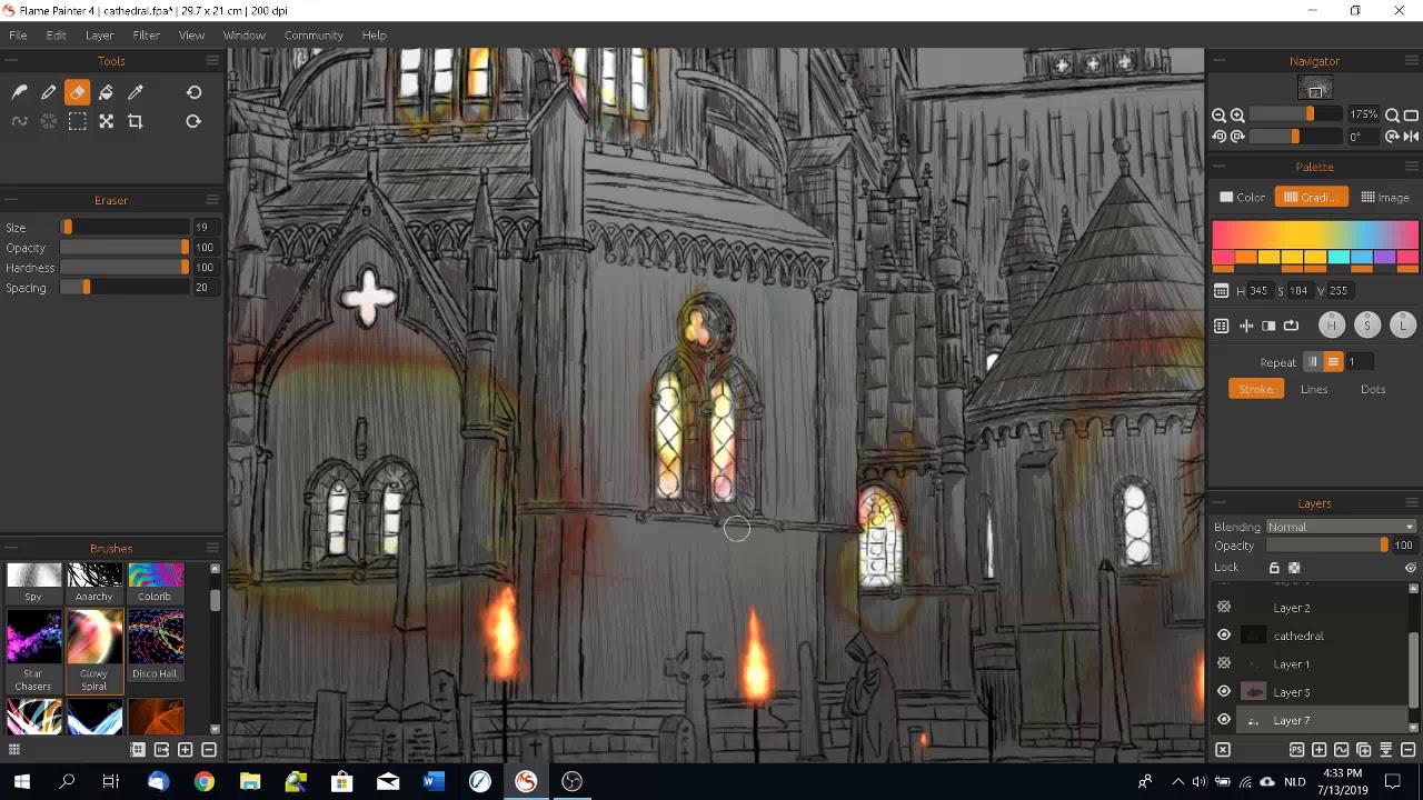 Flame Painter Demo