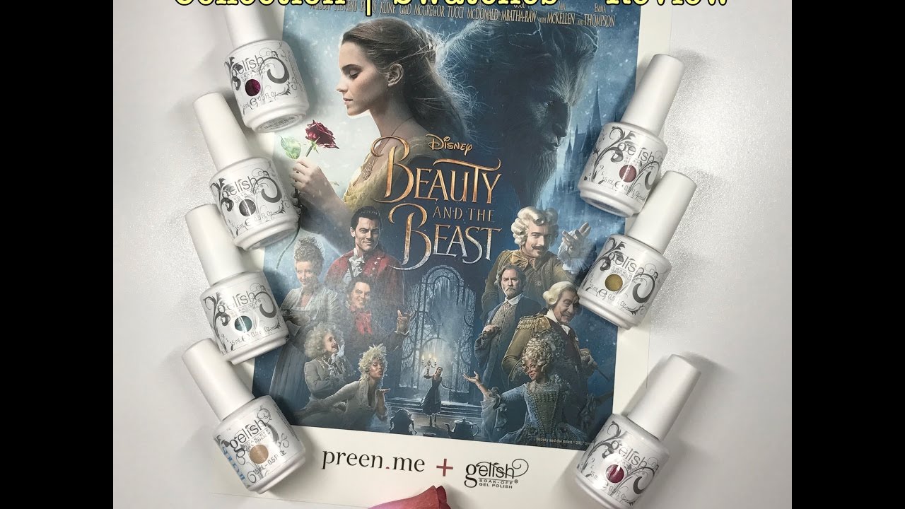 Beauty & the Beast Gel Polish Collection by Gelish | Nail Art Review + Swatches DIY
