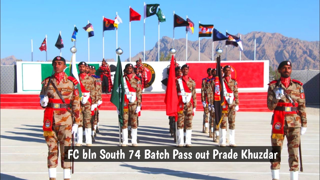 FC Balochistan south 74 batch passing out Parade in Khuzdar_ Khuzdar 74 Batch Pass out Prade2024