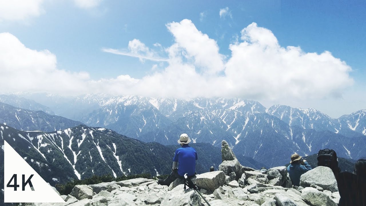 【4K】Walking on Mt. Karamatsu - from Happoike to the summit - Nagano, Japan