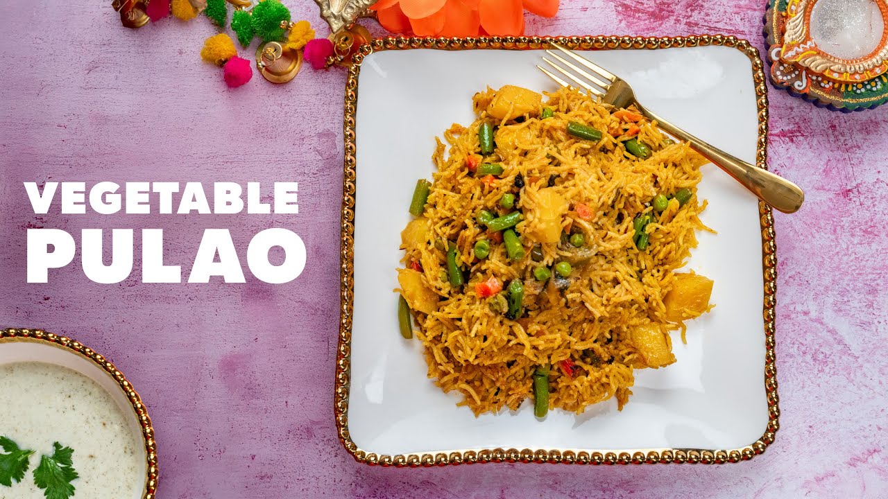 Vegetable Pulao | Flavorful Indian Veg Rice Dish | Easy One-Pot Dussehra Recipe