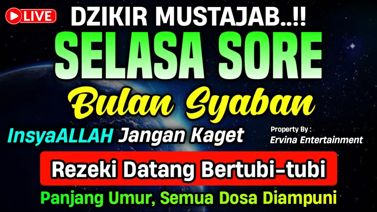 DZIKIR SORE HARI SELASA MUSTAJAB..!! Doa Pembuka Pintu Rezeki dari Segala Penjuru | DZIKIR SORE