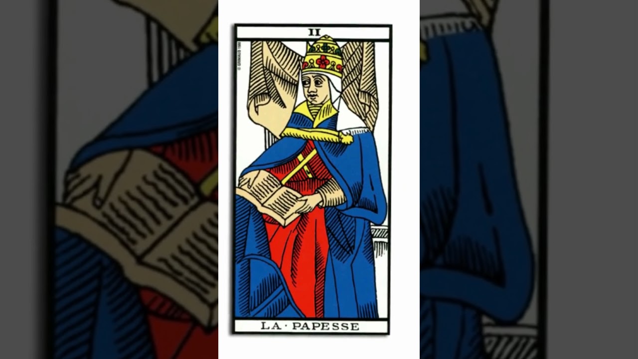 Formation en ligne au tarot de Marseille : la Papesse