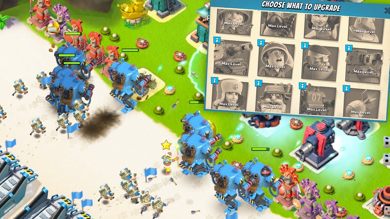 USING EVERY TROOP MAXED OUT IN BOOM BEACH!