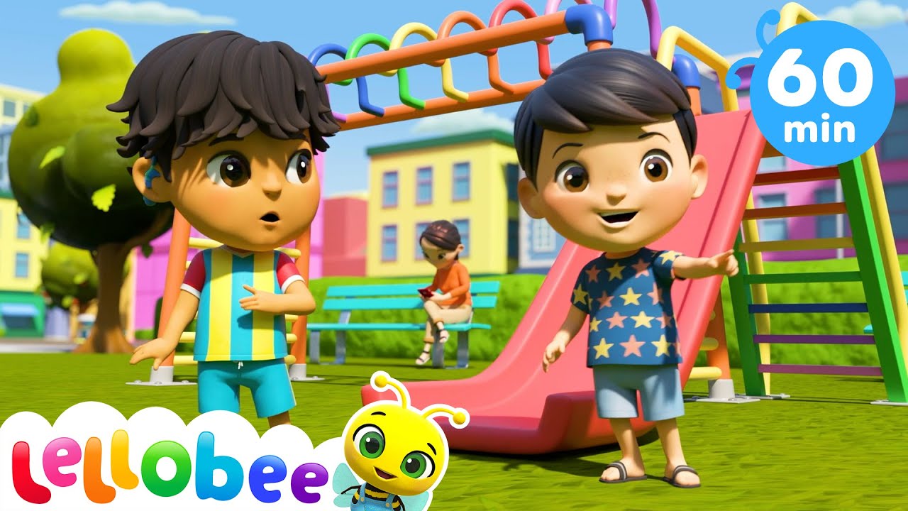 Yes Yes the Playground is Fun Song | Lellobee - Rishi & Ella's Preschool Playhouse | Kids Karaoke