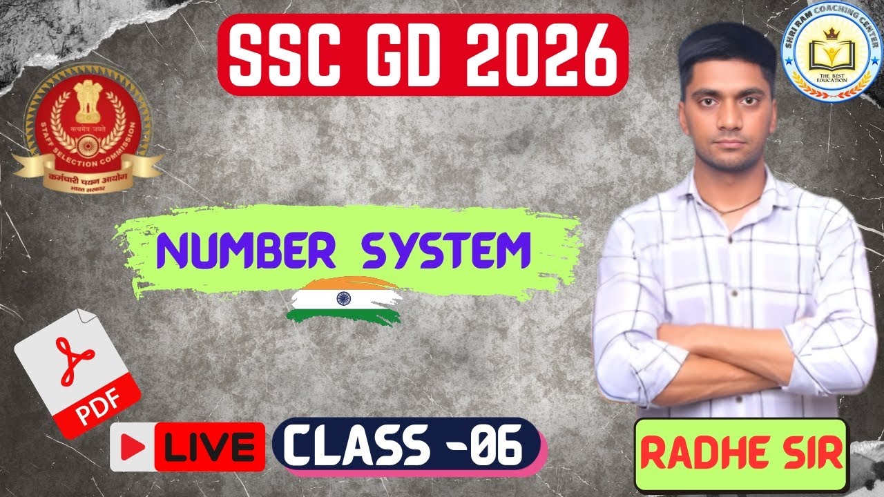 SSC GD Math Classes // Number System // SSC // Railway D Group // HSSSC CET //PSSSB // By Radhe Sir