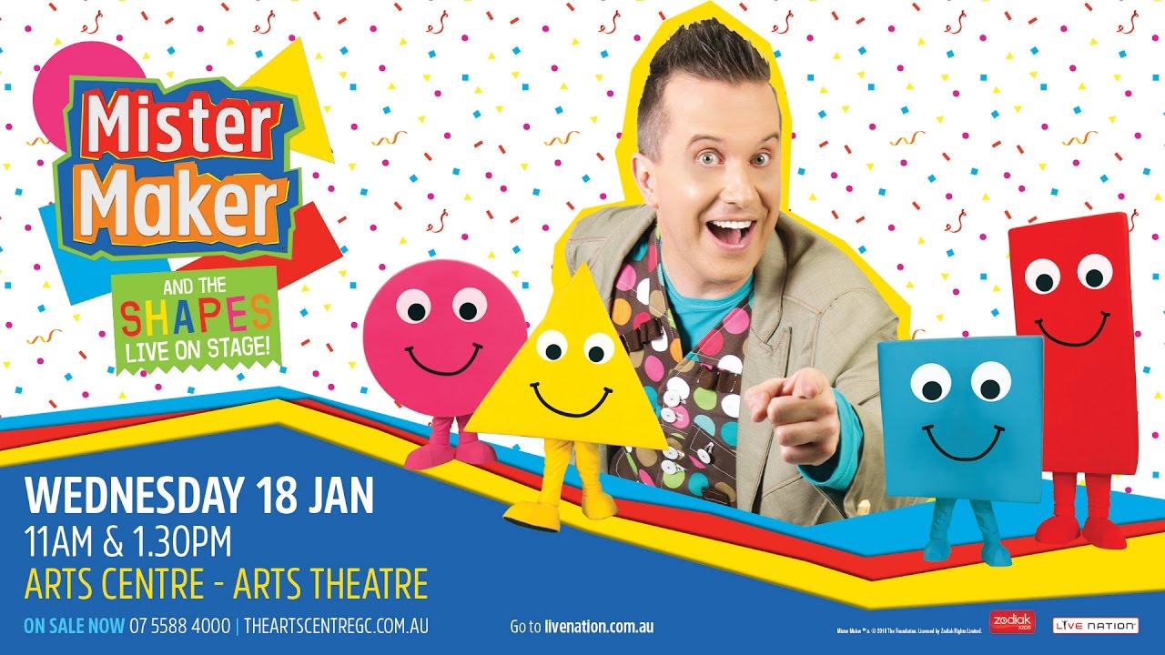 Mister Maker & The Shapes is coming to The Arts Centre Gold Coast!