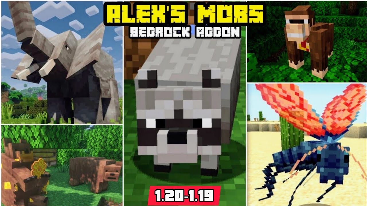 🦝ALEX'S MOBS ADDON | For minecraft PE 1.20 - 1.19 