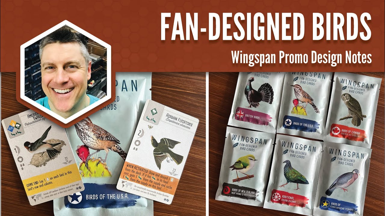 Рекламные наборы с птицами Wingspan Fan Designed