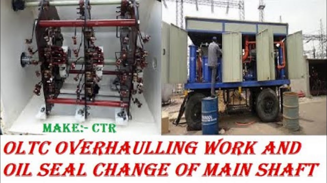 How to ON LOAD TAP CHANGER(OLTC) oil seal replacement and maintenance work in 66kv substation