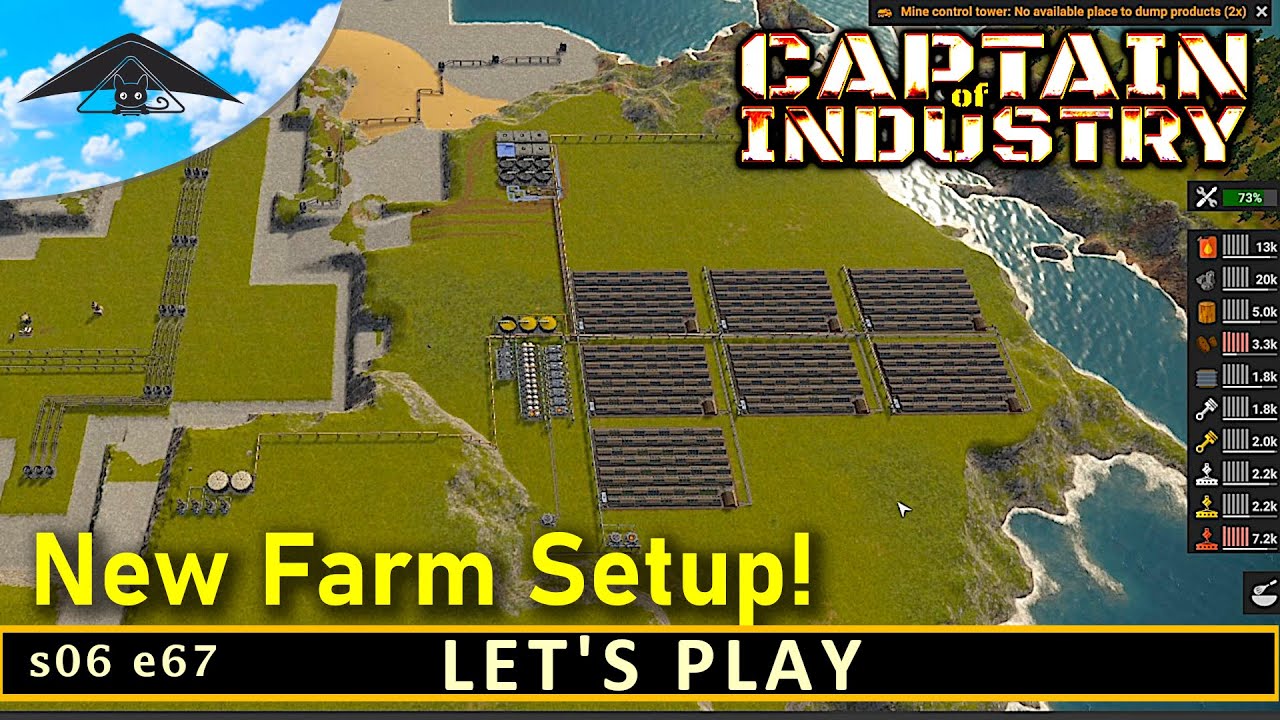 New Farm Setup!  | Let's Play Captain of Industry s06 e67