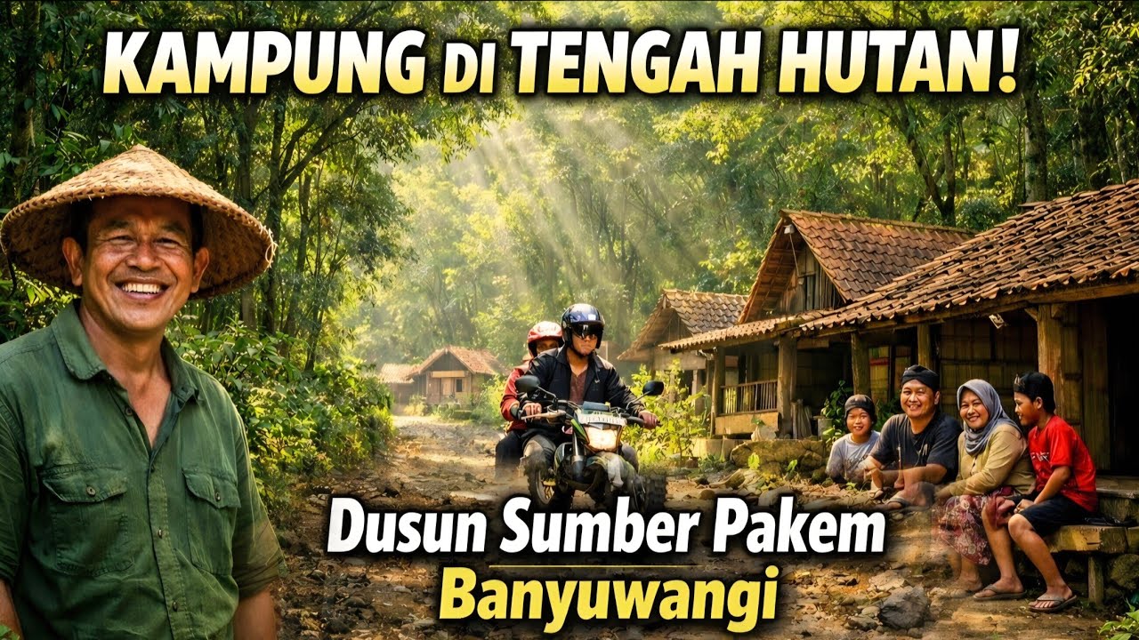 KAMPUNG PEDALAMAN DI DALAM HUTAN  I KEHIDUPAN DI PEDESAAN DUSUN SUMBER PAKEM BANYUWANGI JAWA TIMUR