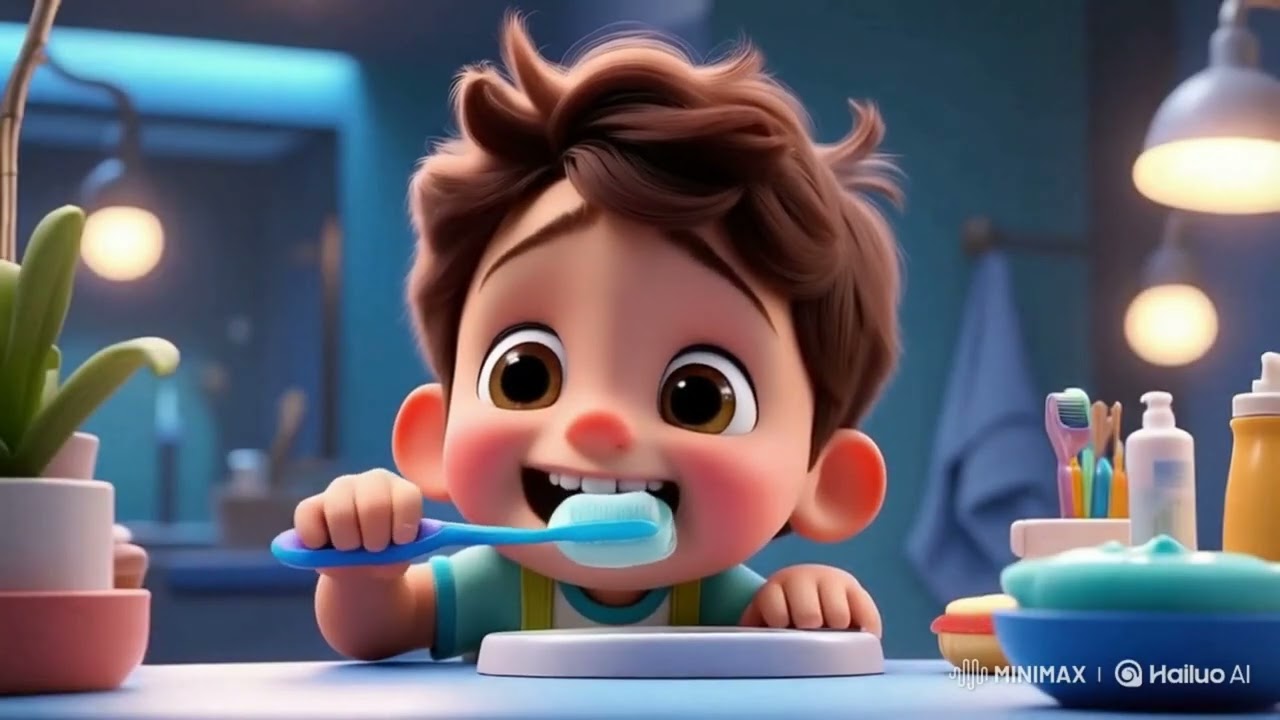 🪥 Brush Time Song for Kids | 2-Minute Tooth Brushing Routine | Fun & Catchy Dental Hygiene Song! 😁