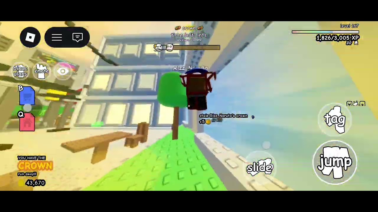 Playing in ps #roblox #untitled tag game 